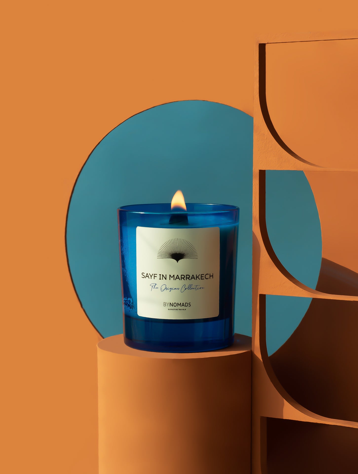 Luxury plant-based scented candles BYNOMADS – Sayf in Marrakech - The Origins Collection – sustainable wooden wick. UAE, Saudi Arabia, Qatar, Kuwait, Bahrain.