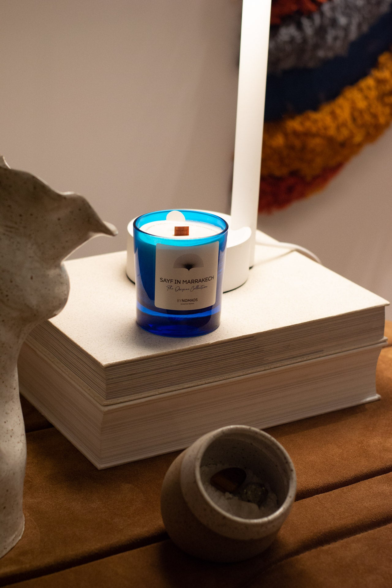 Luxury plant-based scented candles BYNOMADS – Sayf in Marrakech - The Origins Collection – sustainable wooden wick. UAE, Saudi Arabia, Qatar, Kuwait, Bahrain.
