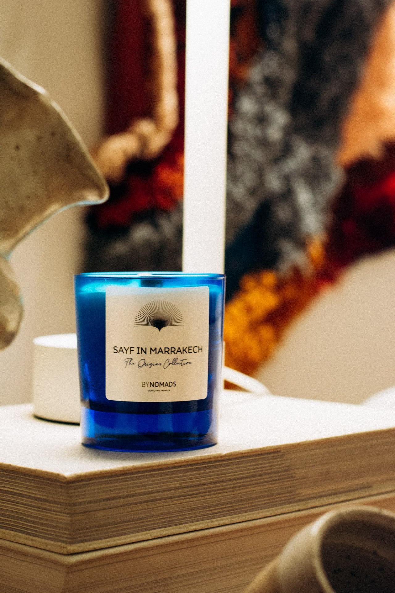 Luxury plant-based scented candles BYNOMADS – Sayf in Marrakech - The Origins Collection – sustainable wooden wick. UAE, Saudi Arabia, Qatar, Kuwait, Bahrain.