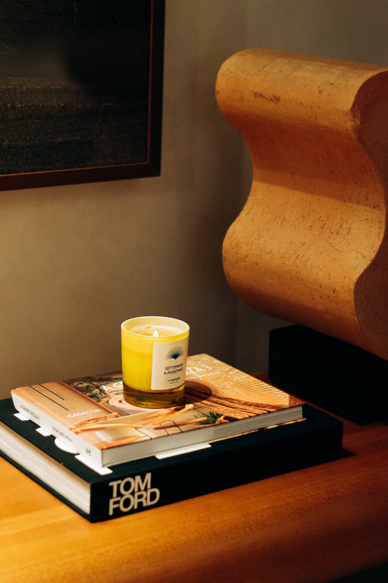 Luxury plant-based scented candles BYNOMADS – Settimana a Positano - Italy - The Origins Collection – sustainable wooden wick. UAE, Saudi Arabia, Qatar, Kuwait, Bahrain.